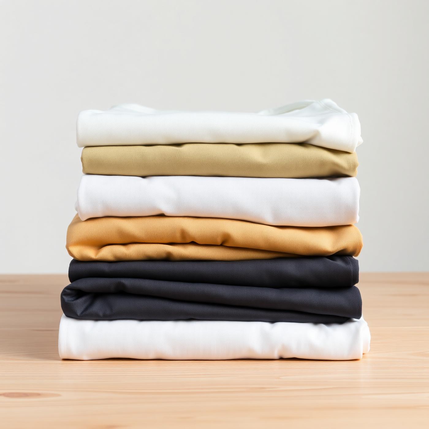 230 GSM organic cotton, folded stack